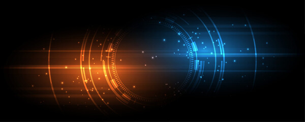 Technology background Hi-tech communication concept innovation abstract background vector illustration
