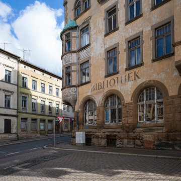 Old public library in Eastern Germany