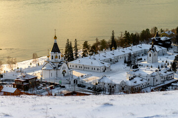 The Holy Assumption Monastery near Krasnoyarsk has a long history, but it still exists and is good year after year.