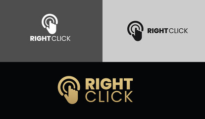 elegant dynamic right click logo