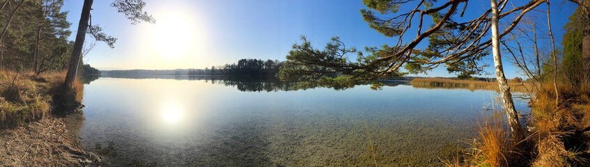 Sonnenuntergang am großen Ostersee