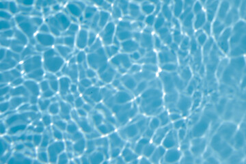 Fototapeta na wymiar Beautiful swimming pool water reflextion for background, space for text and no person 