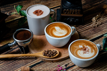 coffee with biscuits in a leisurely afternoon tea