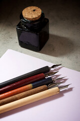 Retro calligraphy concept