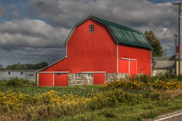 Obraz premium 1363 - Valentines Fieldstone Red