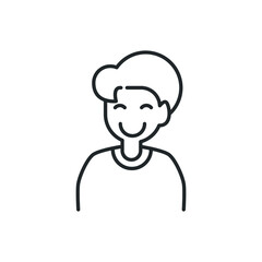 man smile icon vector illustration