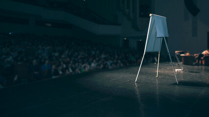 scene in the conference room during the business training