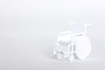 ペーパークラフトの車椅子