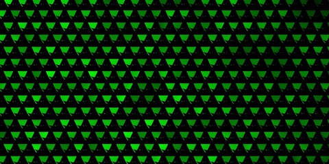 Light Green vector background with triangles.