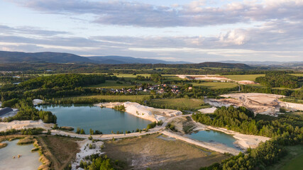 Kaolin mine near Karlovy Vary - Czech Republic