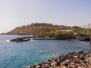 One of the breakwaters at Santa Cruz, Teneriffe, Canary Islands, Teneriffe