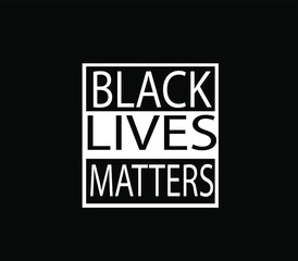 Black lives matter vector poster, illustration against racism 