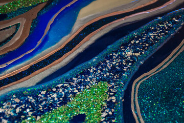 commissioned resin geode sapphire and emerald
original artwork