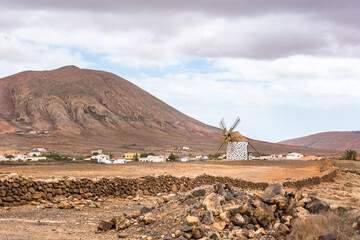 Cityscape of La Oliva of Fuerteventura in Spain.