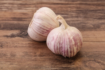 Fresh ripe and tasty garlic