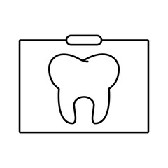 dental x-ray icon element of dentistry icon for mobile concept and web apps. Thin line dental x-ray icon can be used for web and mobile. Premium icon on white background