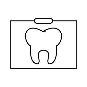 dental x-ray icon element of dentistry icon for mobile concept and web apps. Thin line dental x-ray icon can be used for web and mobile. Premium icon on white background