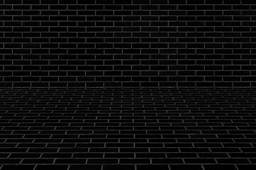Black concrete wall texture for background and construction