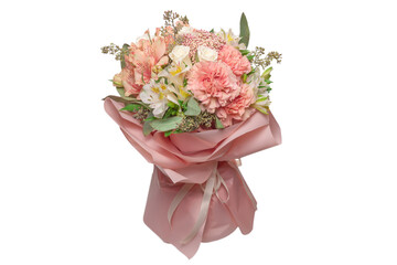 isolated, blossom, bouquet, carnation flowers, celebration, different, engagement, florist concept, flower, flower shop, gift, green, love, marriage, peach, pink, plant, ranunculus, romance, romantic,