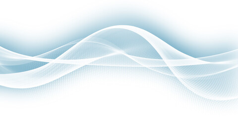 Soft blue abstract business graphic wave background
