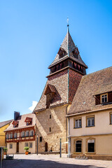 Münsterplatz, Schwaebisch Gmuend, Baden-Württemberg, Deutschland