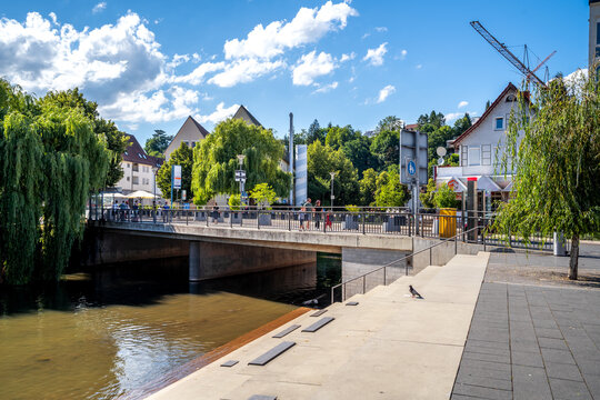 Murr Promenade, Backnang, Baden-W&uuml;rttemberg, Deutschland 