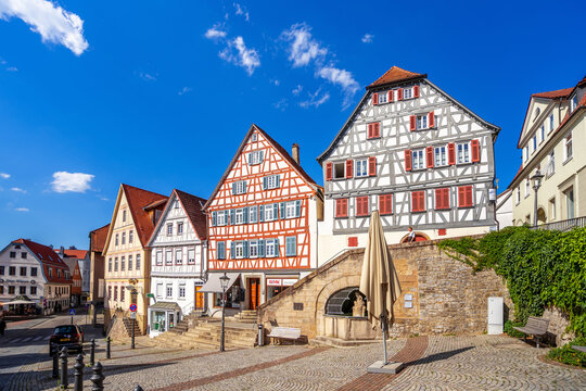 Marktplatz, Backnang, Baden-W&uuml;rttemberg, Deutschland 