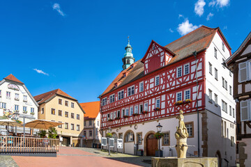 Rathaus, Backnang, Baden-Württemberg, Deutschland 