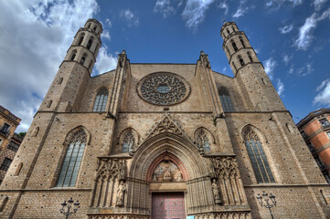 Fototapeta na wymiar Cathedral of the Sea in Barcelona