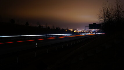 traffic at night