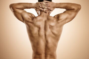 Fototapeta na wymiar trainierter Rücken