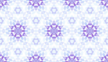 Abstract seamless pattern of simple geometric shapes. Bright shades of colors.