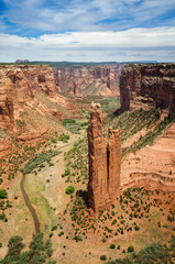 Spider Rock at Canyon de Chelly National Monument in Daylight