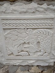 detail of a wall