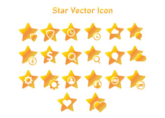 star icon. gradient style star Vector illustration vector icon concept.
