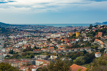 Fototapeta na wymiar Views of the largest city in Galicia Vigo Spain