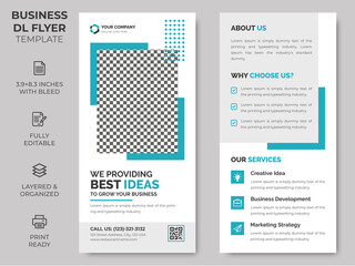 Obraz premium Rack Card Corporate DL Flyer Template