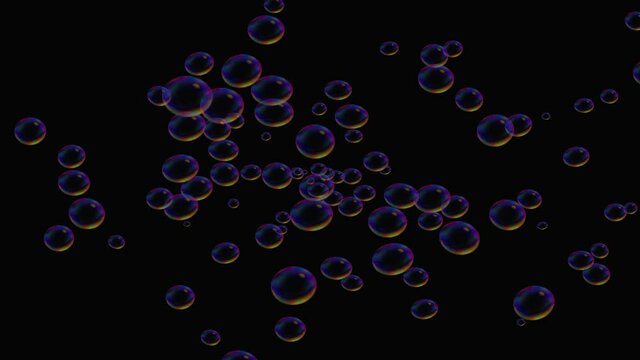 Bubbles background 4k animation 