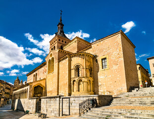 Fototapeta na wymiar San Martin Church in Segovia - Castile and Leon, Spain