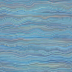 Fototapeta premium Water blur stripe texture background. Seamless liquid flow watercolor stripe effect. Wavy wet wash variegated fluid blend pattern for sea, ocean, nautical maritime textile backdrop 