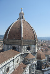Fototapeta na wymiar dome of the cathedral of Santa Maria del Fiore, Florence cathedral