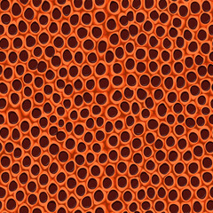 The seamless basketball texture with bumps. Basketball drawing, vector illustration