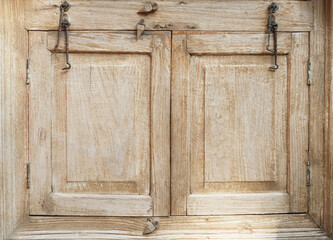 A retro wooden window for texture and backgrounds.