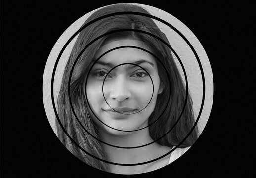 Circles Photo Effect Mockup