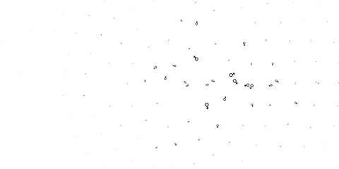 Light Red vector template with businesswoman signs.