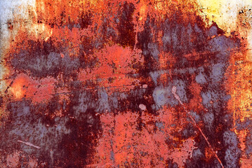 Metal texture with scratches and cracks which can be used as a background