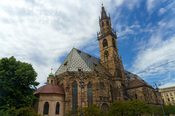 Fototapeta na wymiar Bolzano, Bozen, Italy: the cathedral