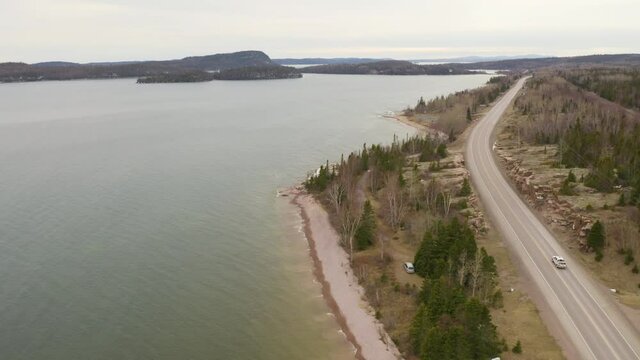 Trans Canada Highway Along the Coast of Lake Superior