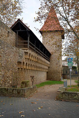 Fototapeta premium stadtmauer und stadtturm in alzey