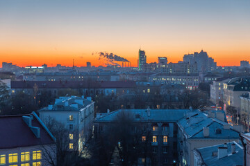 Courtyards of Minsk from above.